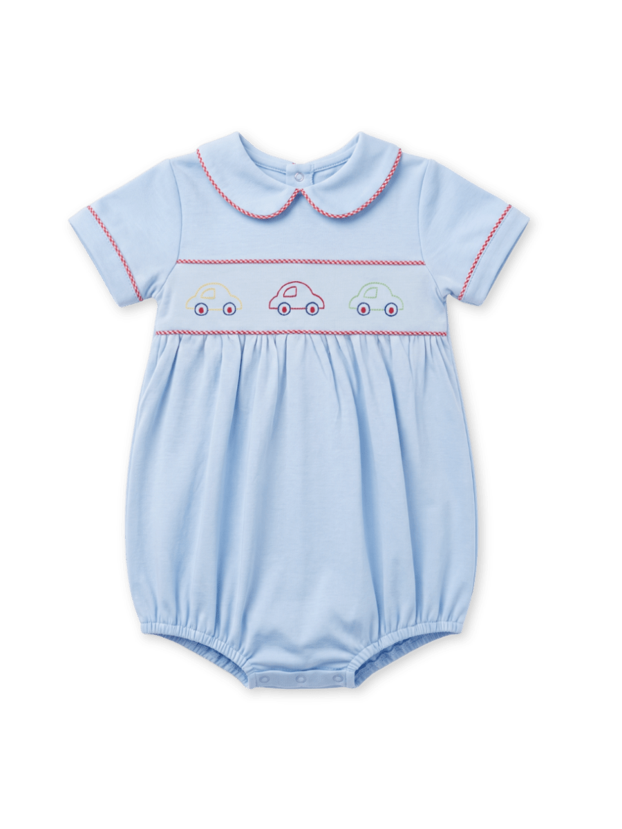 Carson Bubble - Bluffton Blue Knit, Cars - Classic Bubbles | Lullaby Set
