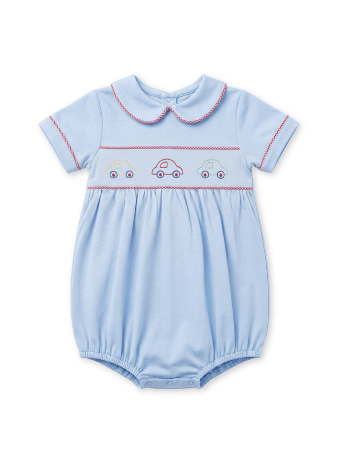Carson Bubble - Bluffton Blue Knit, Cars - Classic Bubbles | Lullaby Set