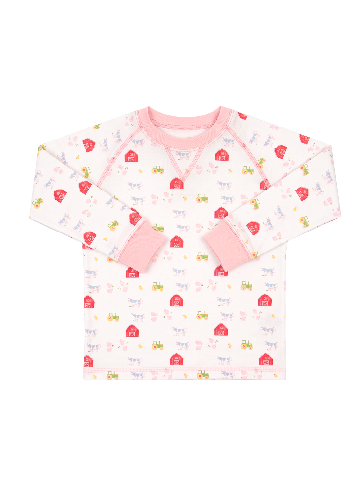 Everett Pullover - Barnyard Tales, Pensacola Pink