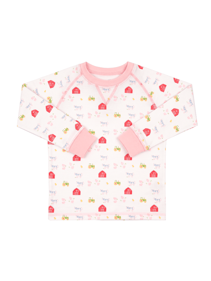 Everett Pullover - Barnyard Tales, Pensacola Pink - Classic Tops | Lullaby Set