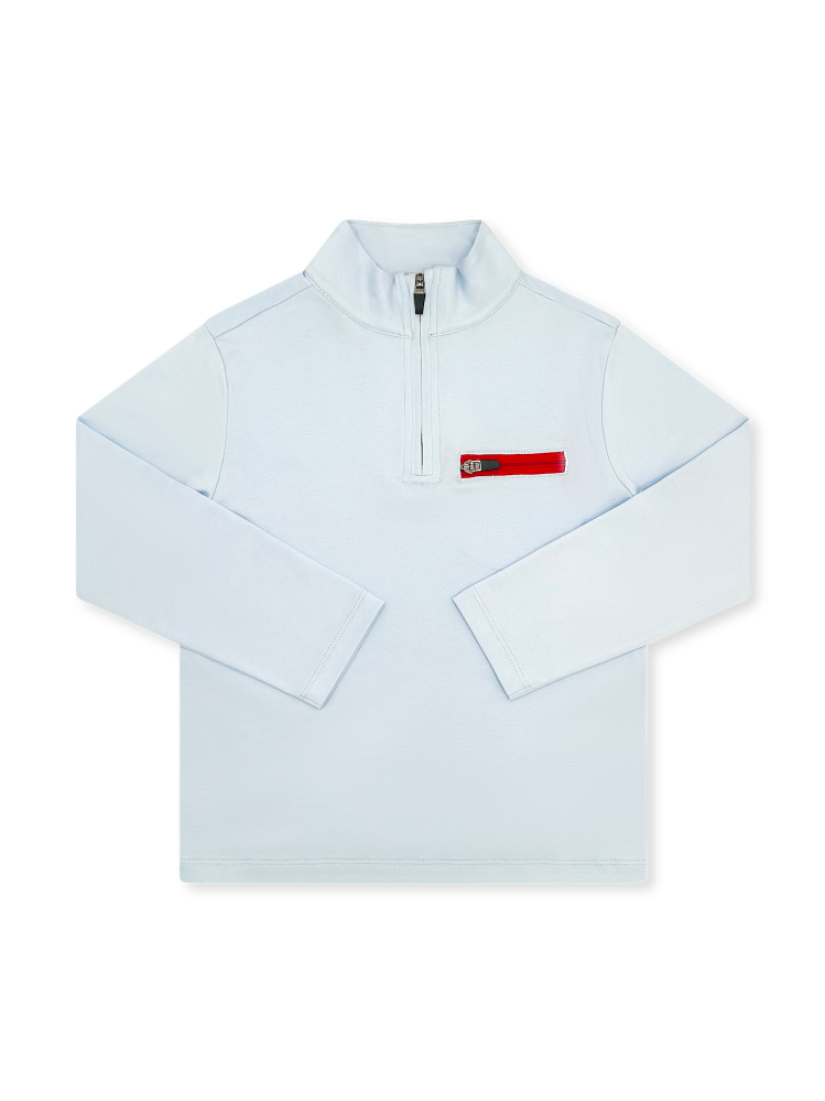 Hudson Half Zip - Palmer Blue