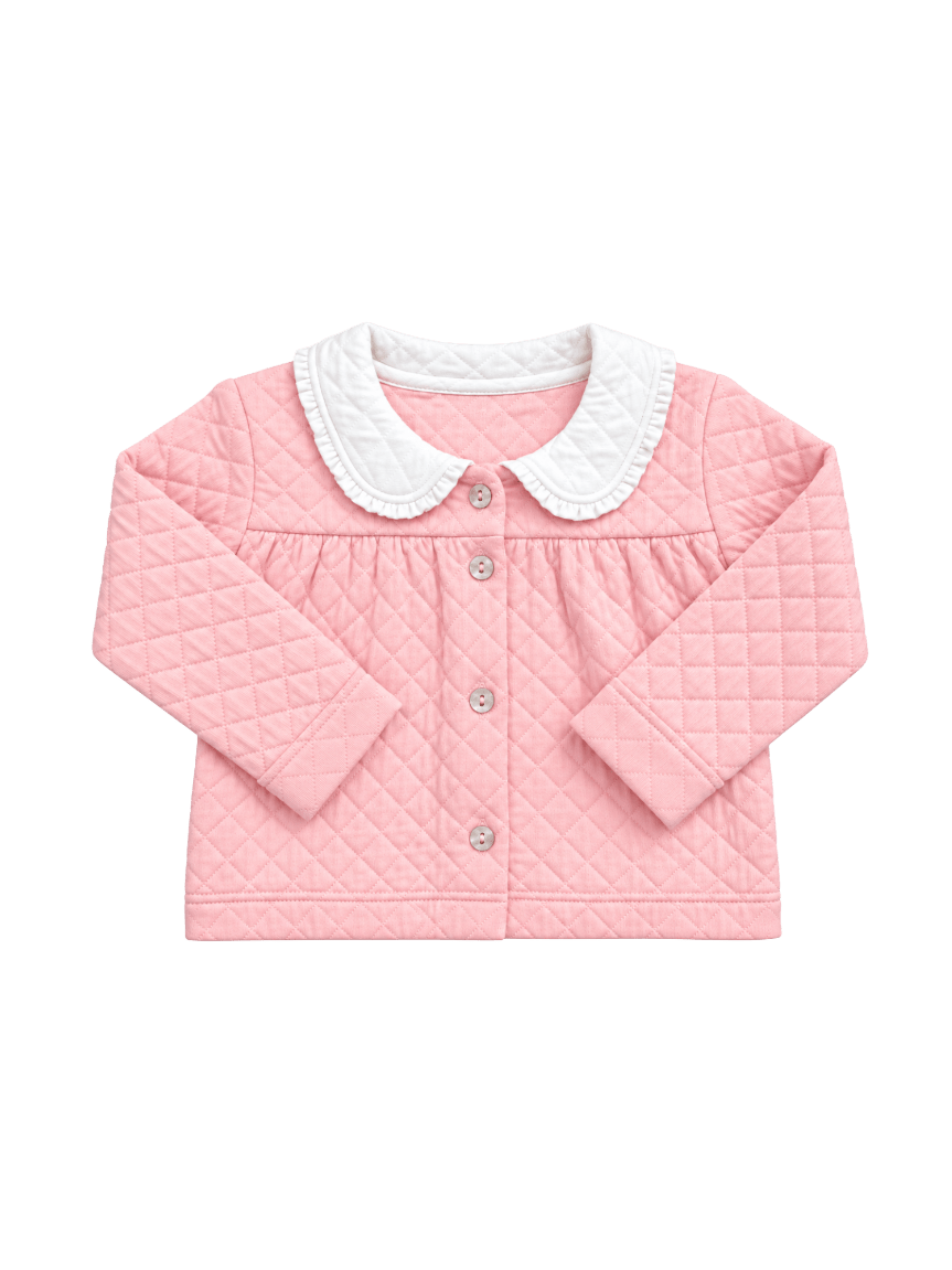 Cassie Coat - Petal Pink Quilted - Classic Coats | Lullaby Set