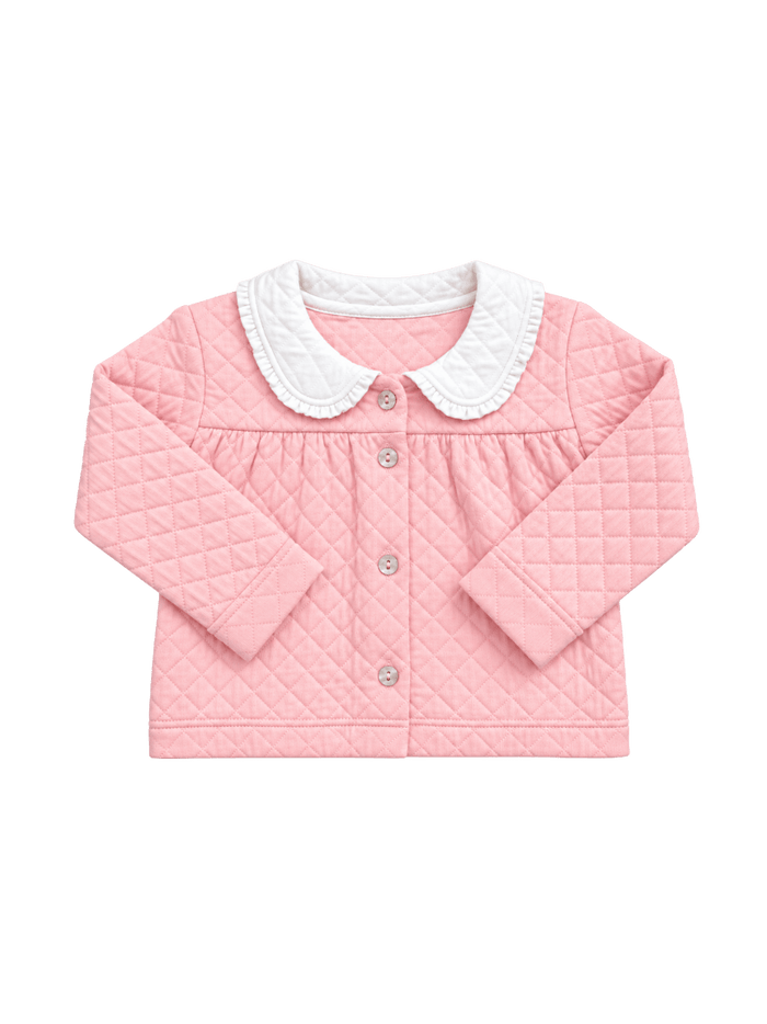 Cassie Coat - Petal Pink Quilted - Classic Coats | Lullaby Set