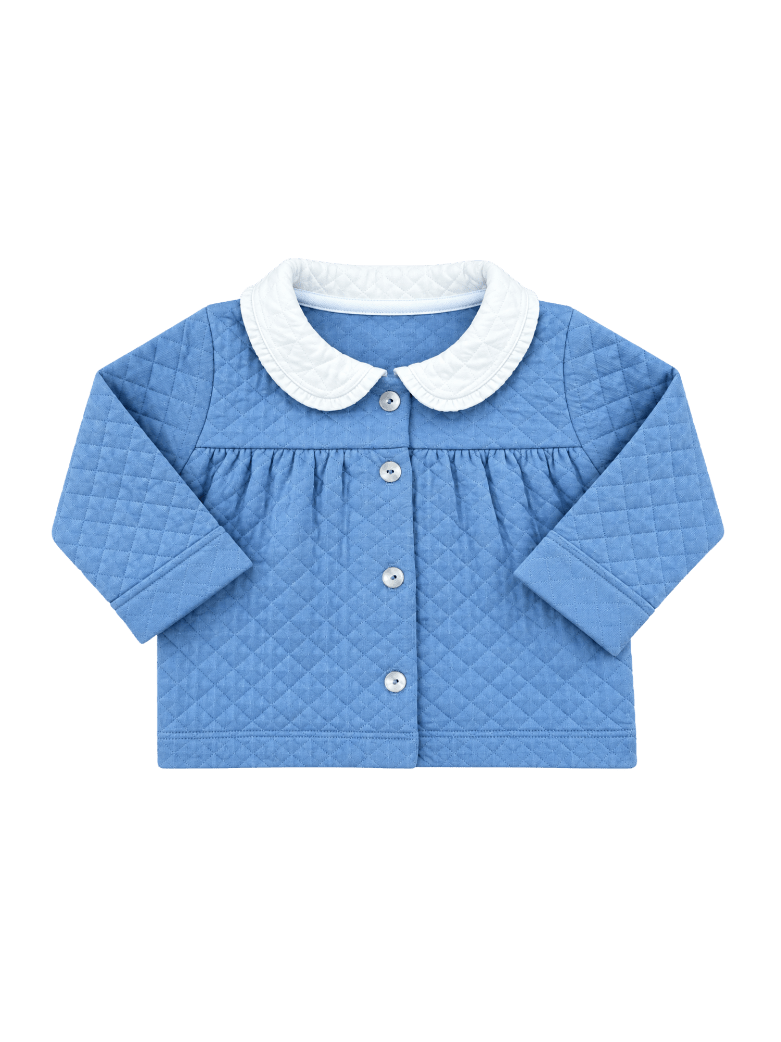 Carter Coat - Baylor Blue Quilted - Classic Coats | Lullaby Set