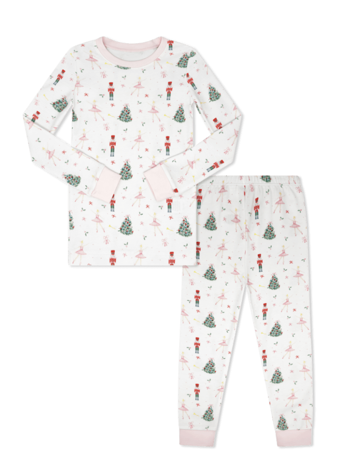 Sweet Pea PJ Set - Enchanted Toy Box, Palmer Pink - Classic Pajamas | Lullaby Set