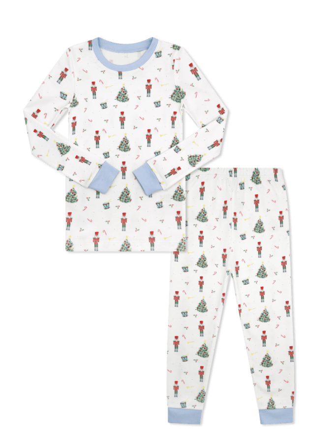 Sweet Pea PJ Set - Enchanted Toy Box, Palmer Blue - Classic Pajamas | Lullaby Set