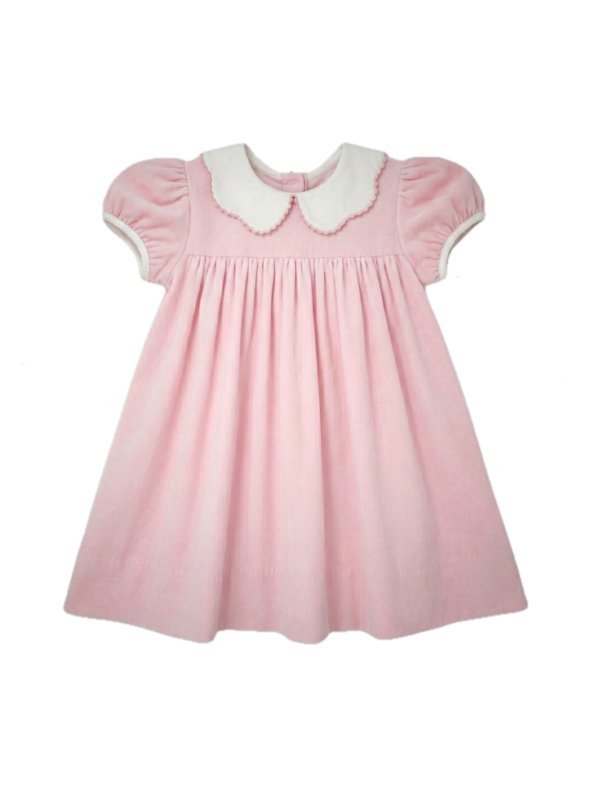 Special Moments Dress - Petite Pink Velvet, Winter White Velvet