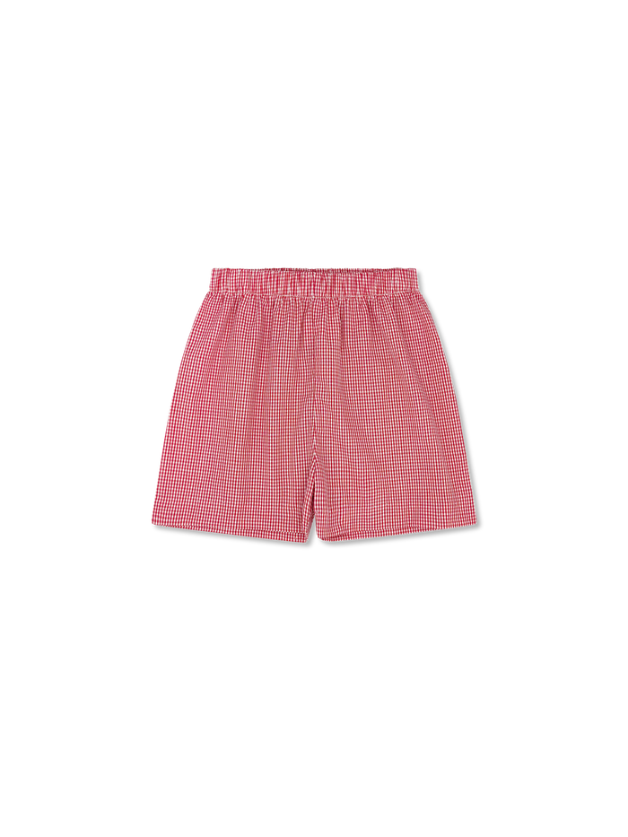 Stewart Short -  Ramsey Red Minigingham