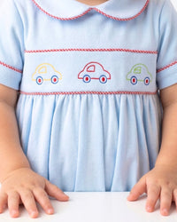 Carson Bubble - Bluffton Blue Knit, Cars - Classic Bubbles | Lullaby Set