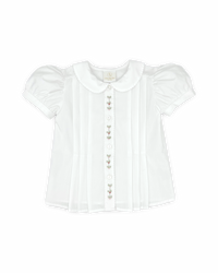 Vintage Blouse - White Batiste, Holly