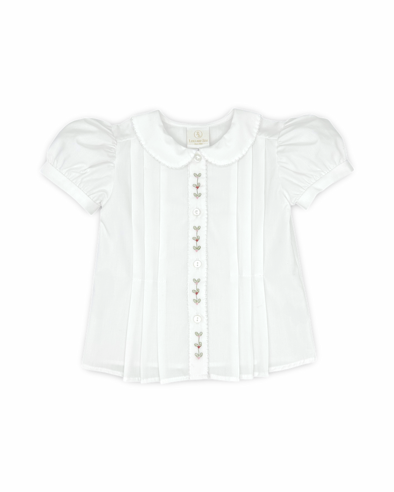 Vintage Blouse - White Batiste, Holly