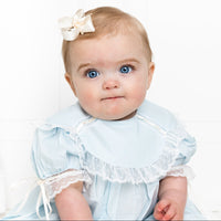 Donahue Bubble - Blessings Blue Batiste with Ecru